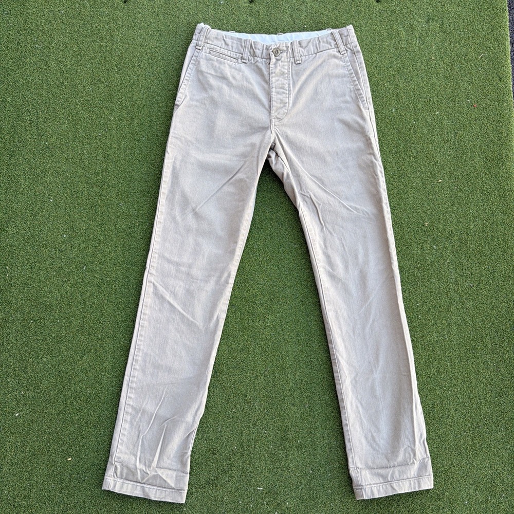 Buck Mason Officer Pant Sub Twill Chino Size 28 Khaki